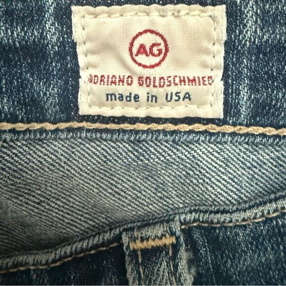 AG Adriano Goldschmied Stilt Crop Cigarette Jeans Women’s Blue Denim - Picture 6 of 10